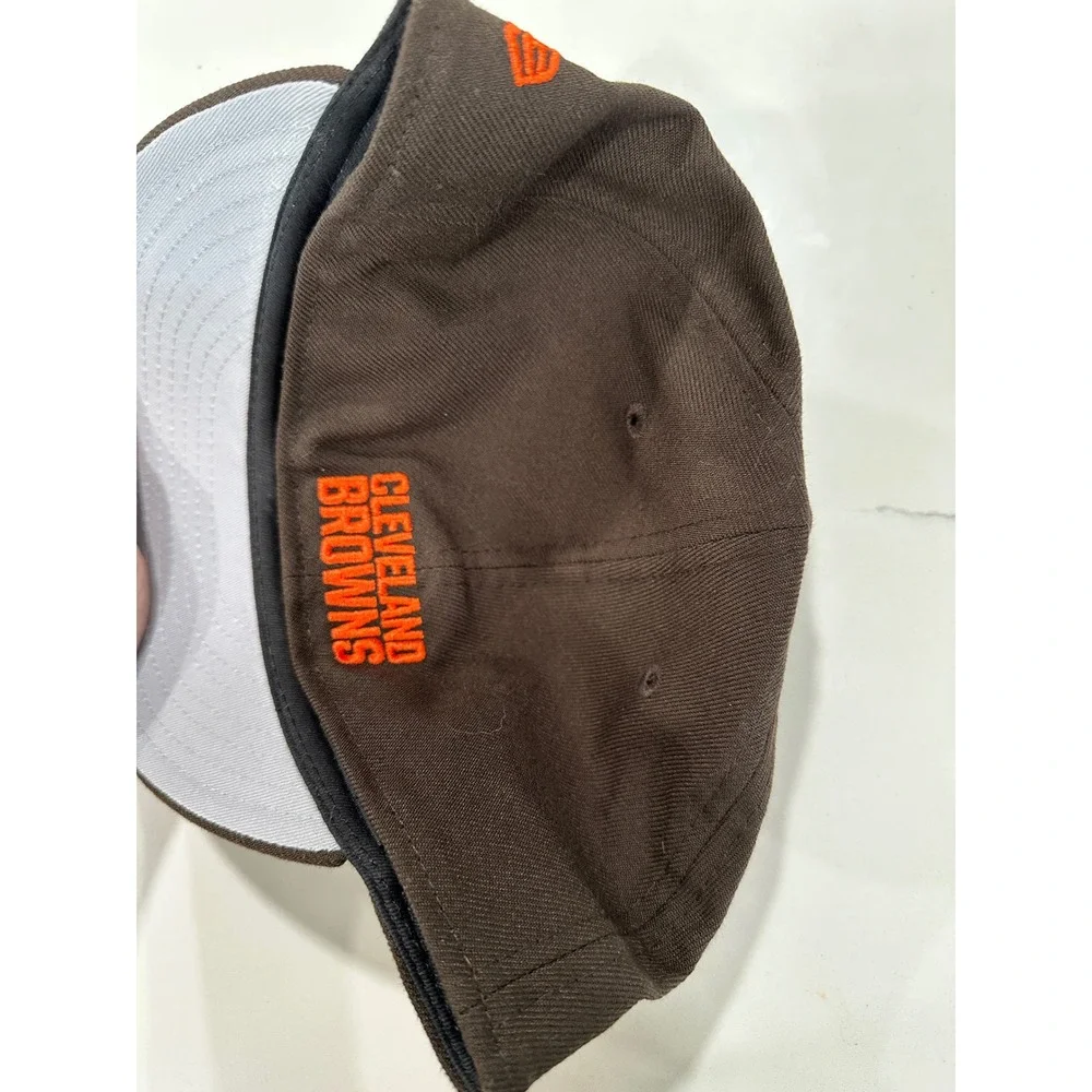 New Era Cleveland Browns NFL Hat Fitted 59FIFTY Low Profile Size 7‎ 3/4